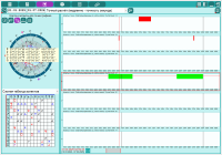 Aspectarium. Data analysis. Search mode - aspects to the point. Chart and aspects for the schedule