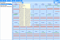 Calendar. Planet status chart - Calendar