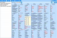 Calendar. Forecast chart on house themes