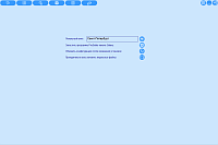 Locator. Page of valid operational settings