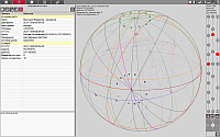 MundoScope. Variator of date time and coordinates of the 3D-chart